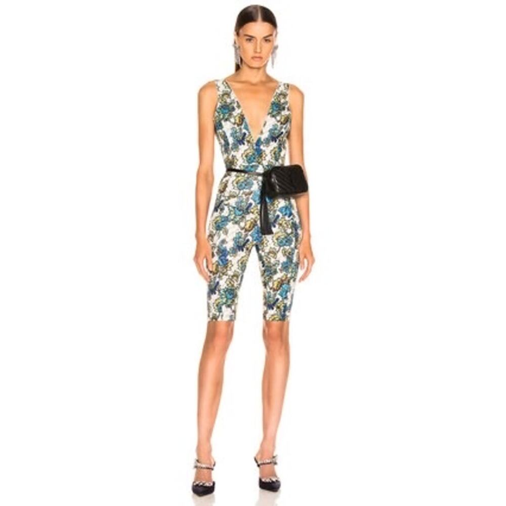 STELLA MCCARTNEY bodycon All In One Monogram Jumpsuit  size 42/ US 6